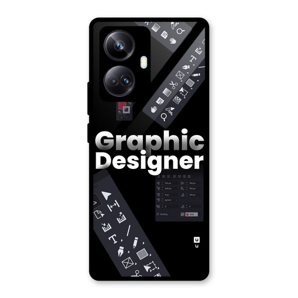 Graphic Designer Tools Glass Back Case for Realme 10 Pro Plus
