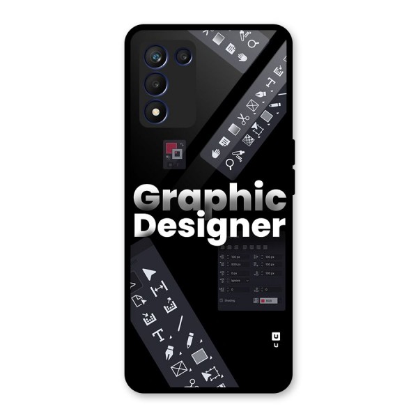 Graphic Designer Tools Glass Back Case for Realme 9 5G Speed