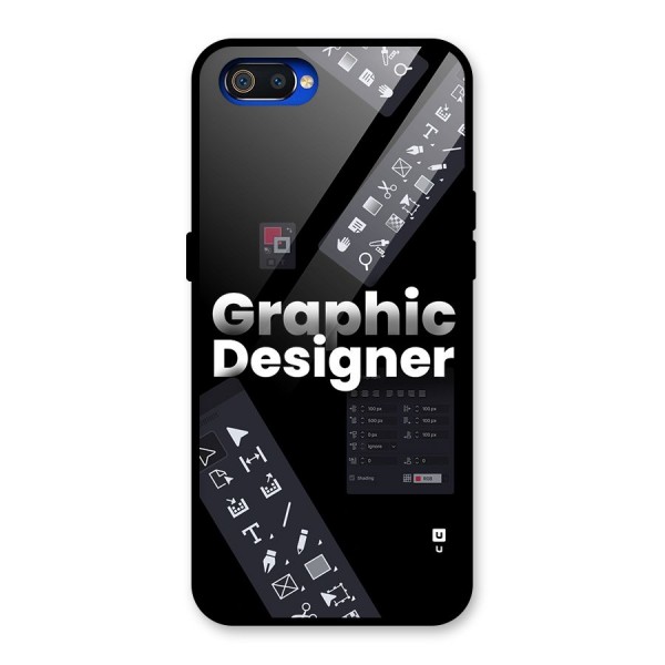 Graphic Designer Tools Glass Back Case for Realme C2
