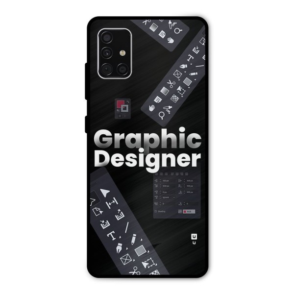 Graphic Designer Tools Metal Back Case for Galaxy A51
