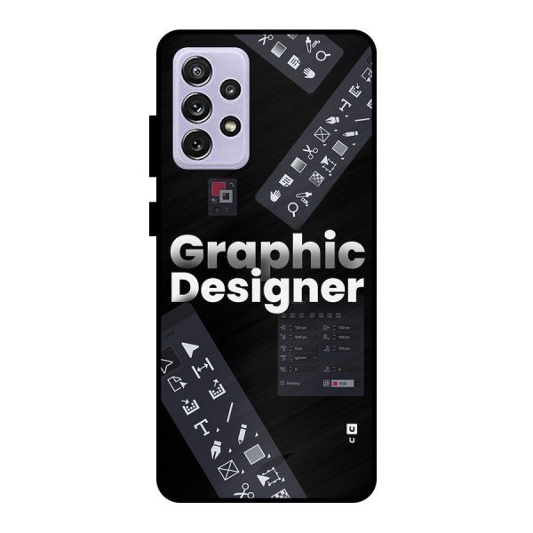 Graphic Designer Tools Metal Back Case for Galaxy A72