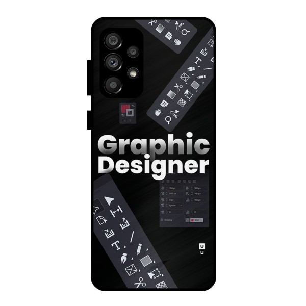 Graphic Designer Tools Metal Back Case for Galaxy A73 5G