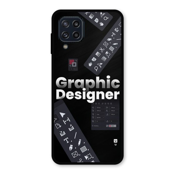 Graphic Designer Tools Metal Back Case for Galaxy M32