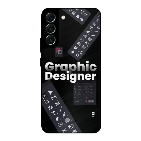 Graphic Designer Tools Metal Back Case for Galaxy S22 Plus 5G
