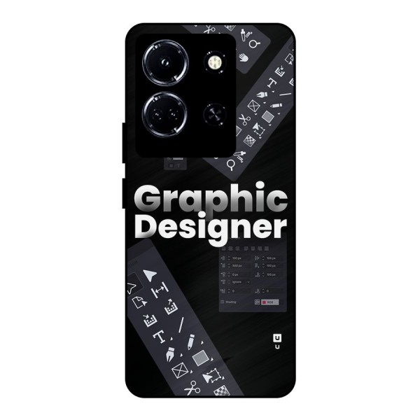 Graphic Designer Tools Metal Back Case for Infinix Note 30 5G
