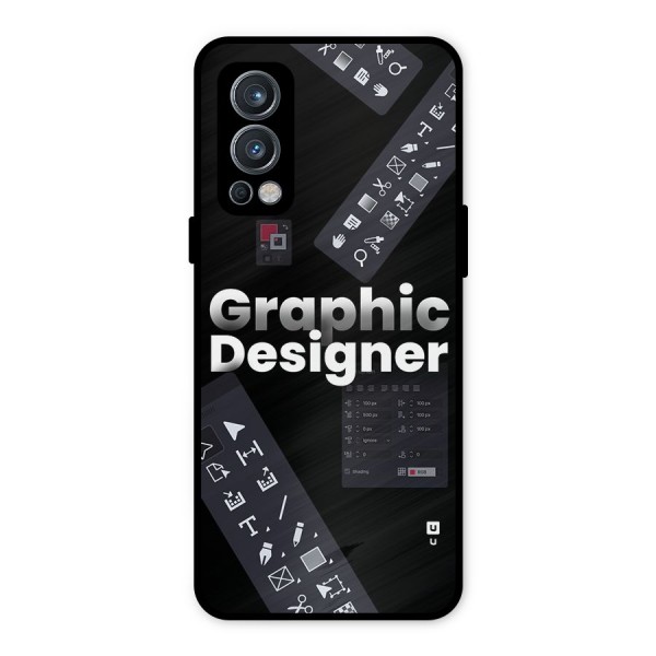Graphic Designer Tools Metal Back Case for OnePlus Nord 2 5G