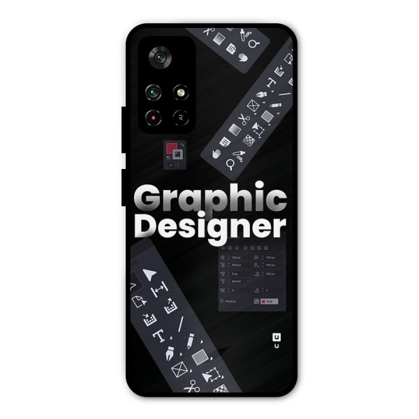 Graphic Designer Tools Metal Back Case for Poco M4 Pro 5G