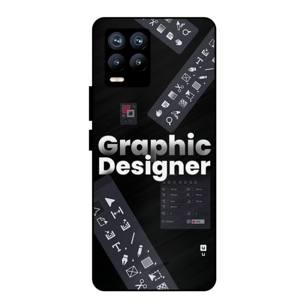 Graphic Designer Tools Metal Back Case for Realme 8 Pro