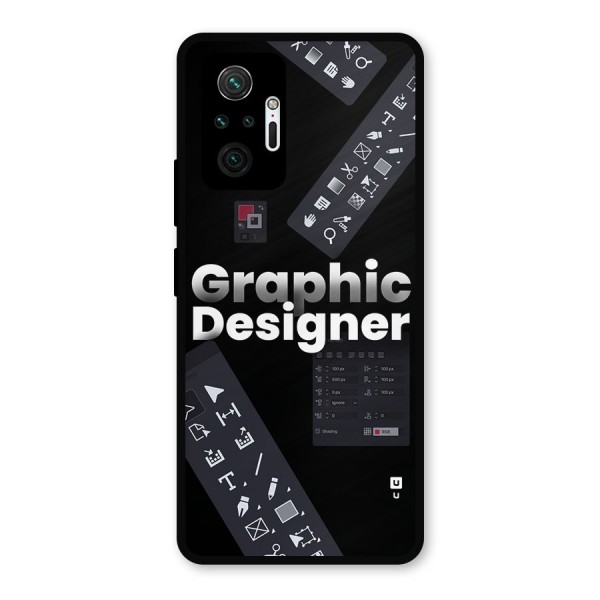 Graphic Designer Tools Metal Back Case for Redmi Note 10 Pro