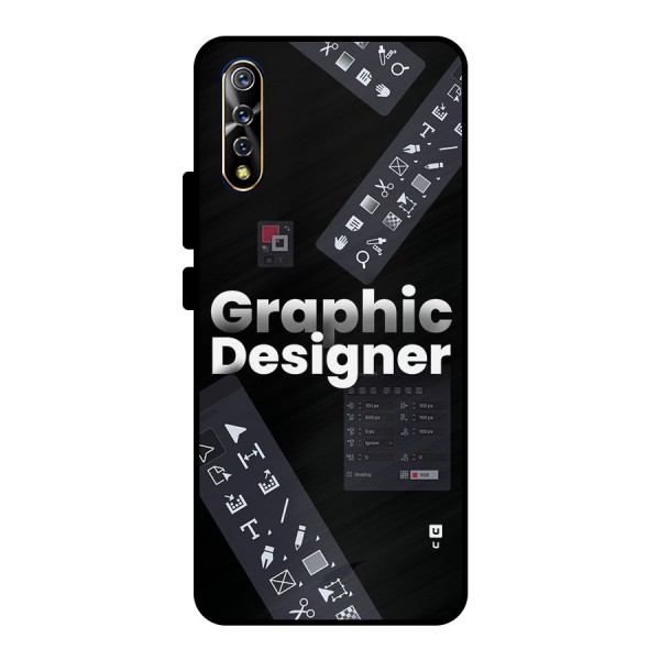 Graphic Designer Tools Metal Back Case for Vivo S1