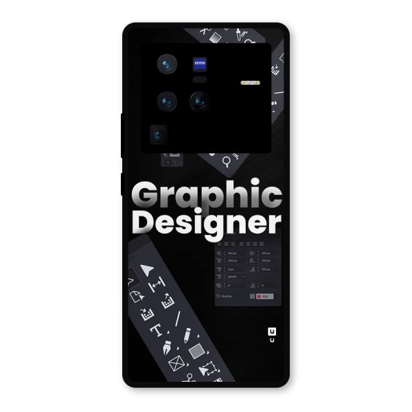 Graphic Designer Tools Metal Back Case for Vivo X80 Pro