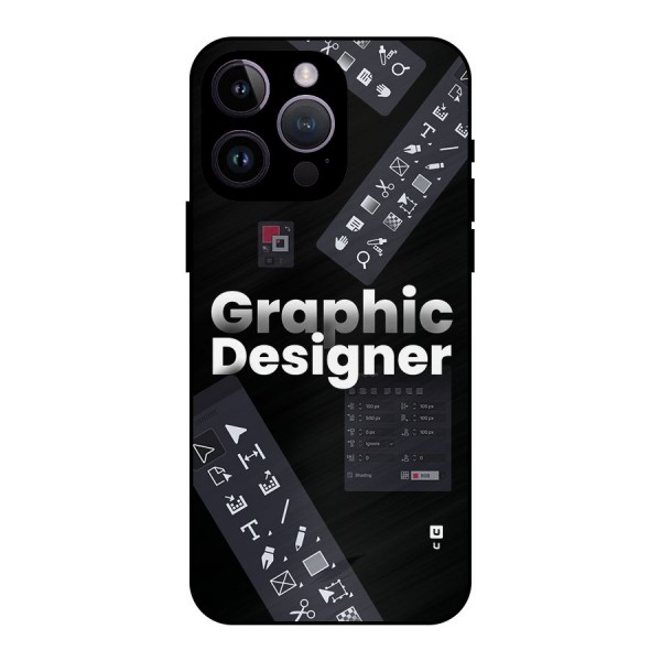 Graphic Designer Tools Metal Back Case for iPhone 14 Pro Max