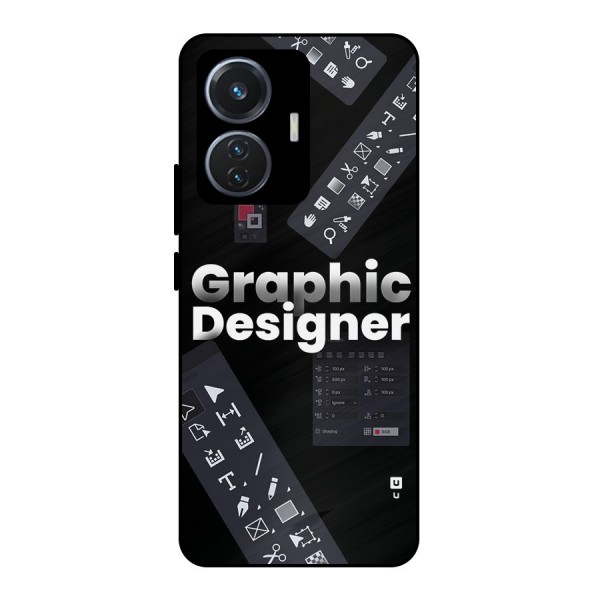 Graphic Designer Tools Metal Back Case for iQOO Z6 44W