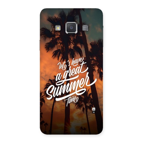 Great Summer Back Case for Galaxy A3