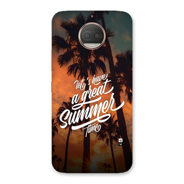 Great Summer Back Case for Moto G5s Plus