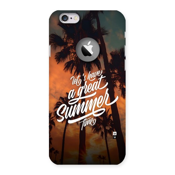 Great Summer Back Case for iPhone 6 Logo Cut