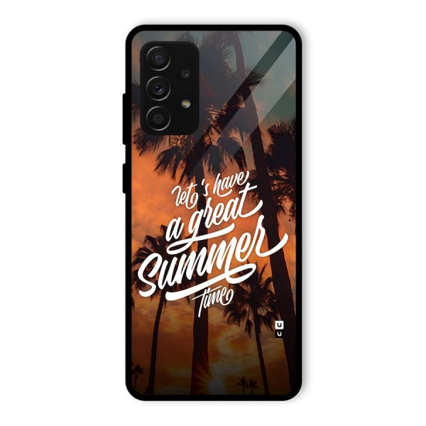 Great Summer Glass Back Case for Galaxy A53 5G
