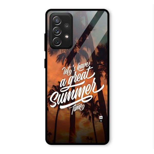 Great Summer Glass Back Case for Galaxy A72