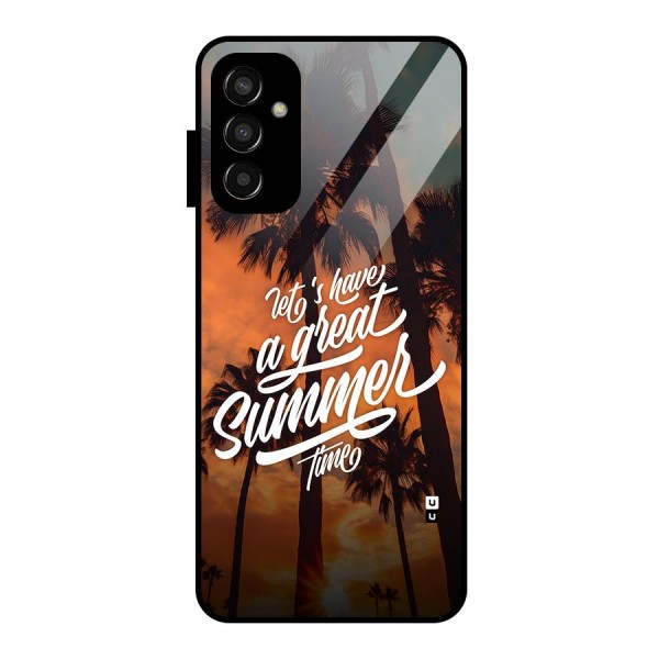 Great Summer Glass Back Case for Galaxy F13