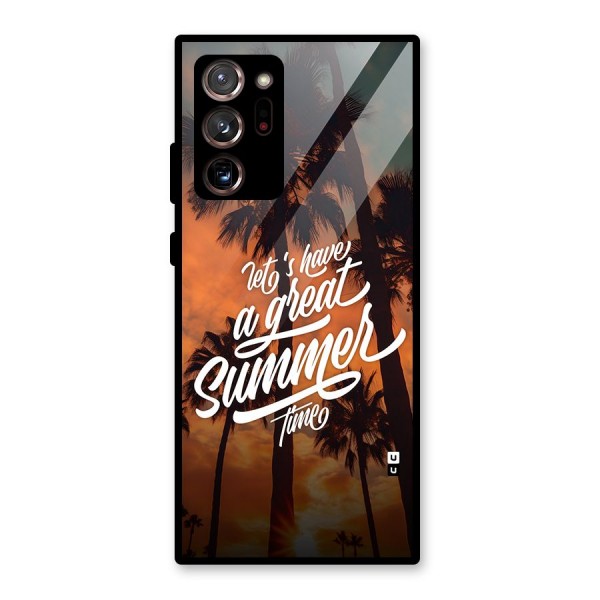 Great Summer Glass Back Case for Galaxy Note 20 Ultra 5G