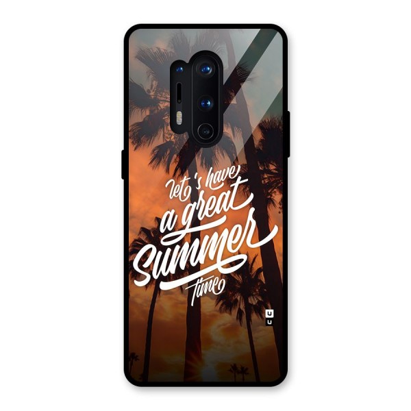 Great Summer Glass Back Case for OnePlus 8 Pro