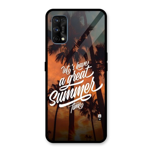 Great Summer Glass Back Case for Realme 7 Pro