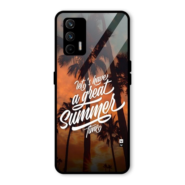 Great Summer Glass Back Case for Realme X7 Max