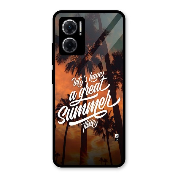 Great Summer Glass Back Case for Redmi 11 Prime 5G