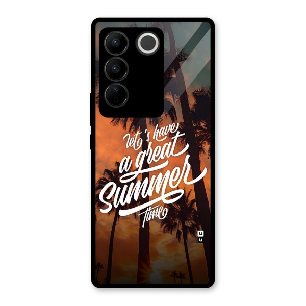 Great Summer Glass Back Case for Vivo V27