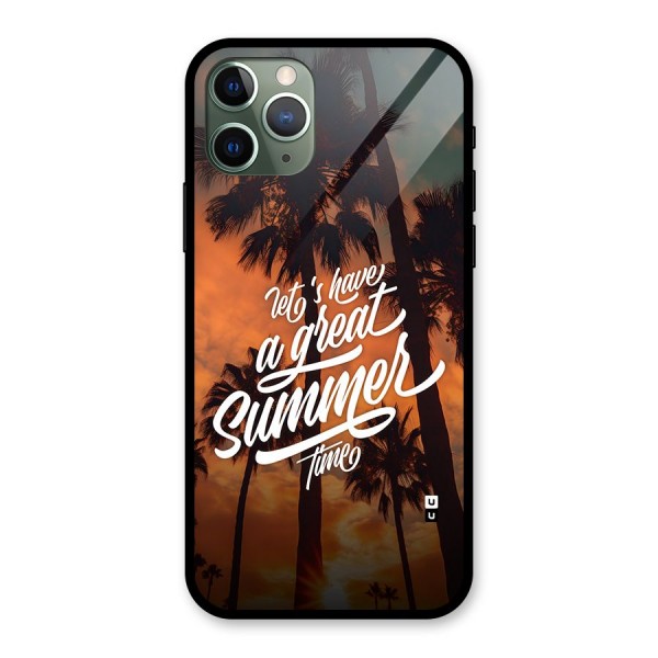 Great Summer Glass Back Case for iPhone 11 Pro