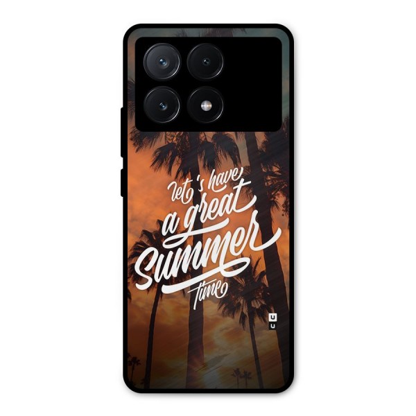 Great Summer Metal Back Case for Poco X6 Pro