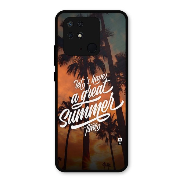 Great Summer Metal Back Case for Redmi 10 Power