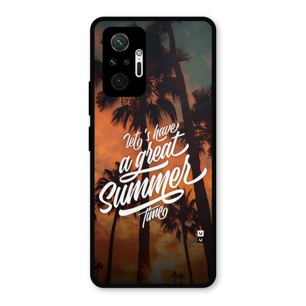 Great Summer Metal Back Case for Redmi Note 10 Pro