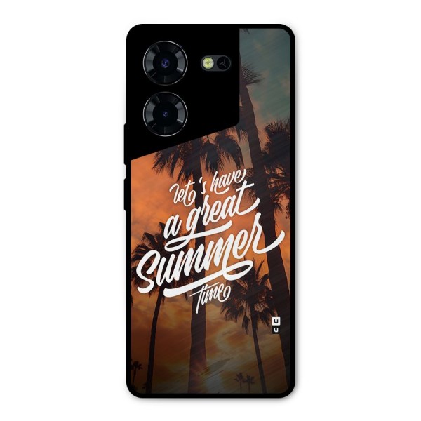 Great Summer Metal Back Case for Tecno Pova 5 Pro 5G