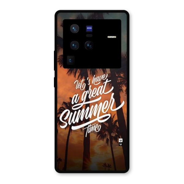 Great Summer Metal Back Case for Vivo X80 Pro