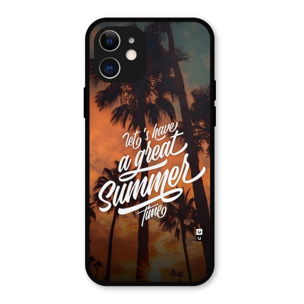 Great Summer Metal Back Case for iPhone 12