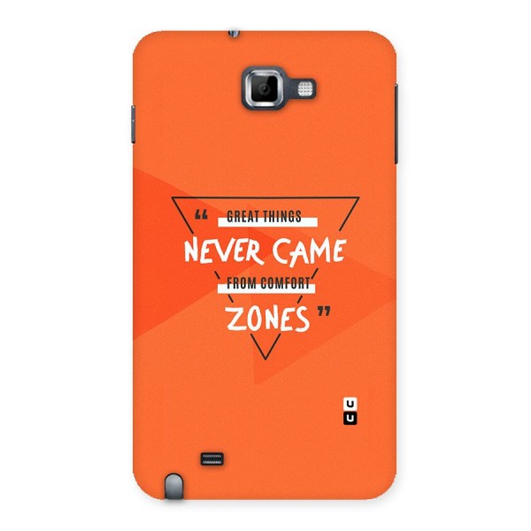 Great Things Comfort Zones Back Case for Galaxy Note