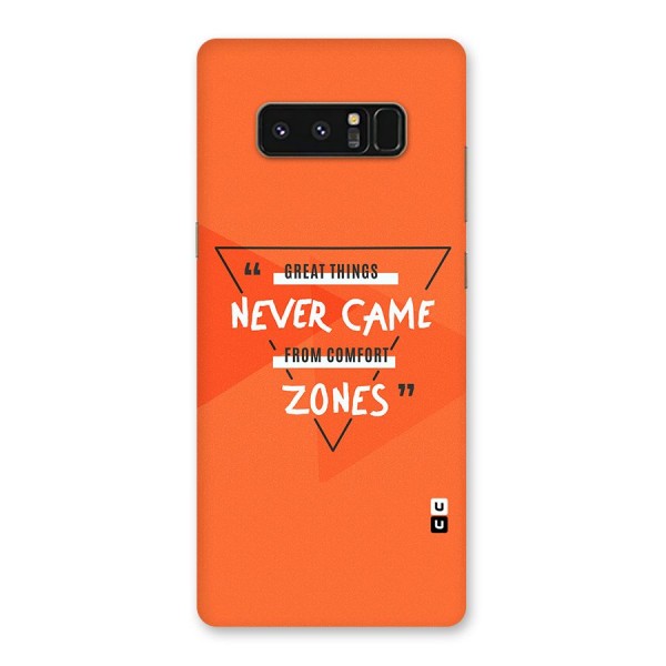 Great Things Comfort Zones Back Case for Galaxy Note 8