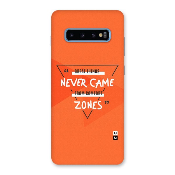 Great Things Comfort Zones Back Case for Galaxy S10 Plus