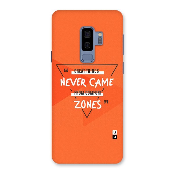 Great Things Comfort Zones Back Case for Galaxy S9 Plus