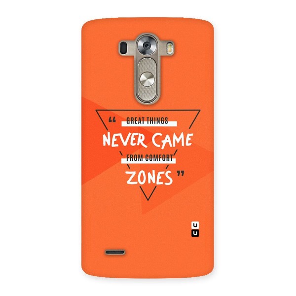 Great Things Comfort Zones Back Case for LG G3