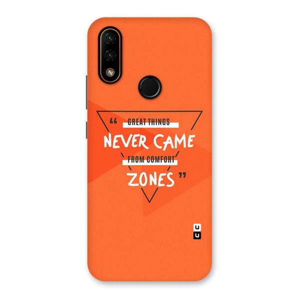 Great Things Comfort Zones Back Case for Lenovo A6 Note