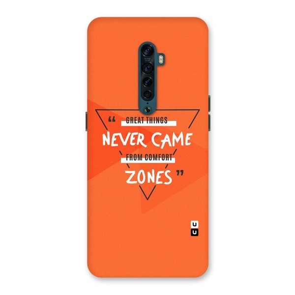 Great Things Comfort Zones Back Case for Oppo Reno2