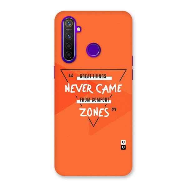 Great Things Comfort Zones Back Case for Realme 5 Pro