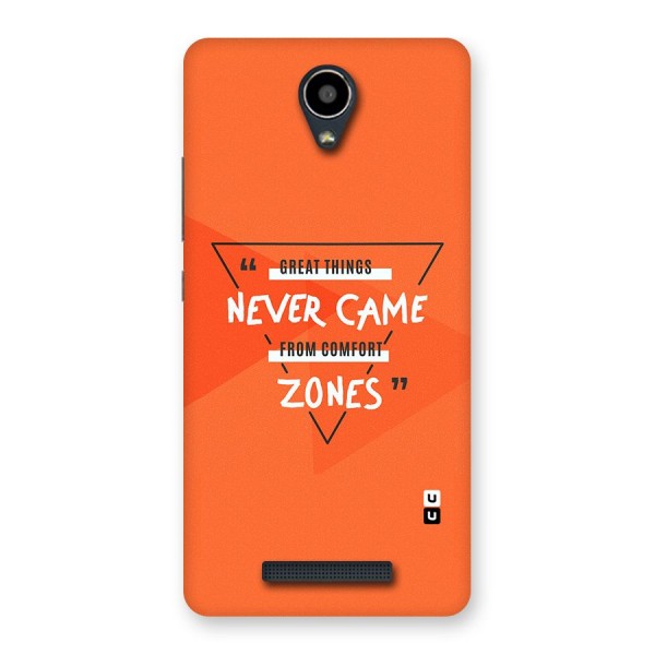 Great Things Comfort Zones Back Case for Redmi Note 2