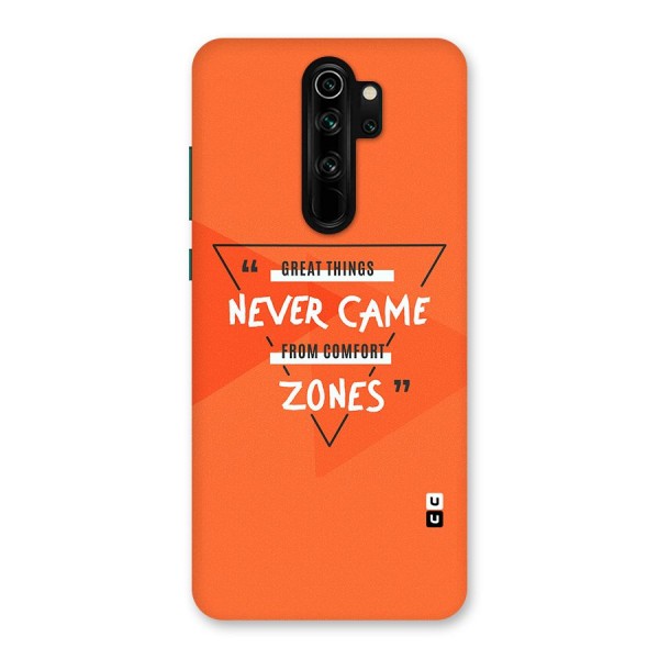 Great Things Comfort Zones Back Case for Redmi Note 8 Pro