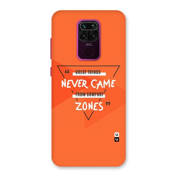 Great Things Comfort Zones Back Case for Redmi Note 9