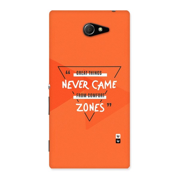 Great Things Comfort Zones Back Case for Sony Xperia M2