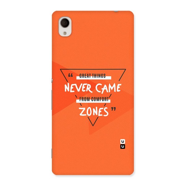 Great Things Comfort Zones Back Case for Sony Xperia M4