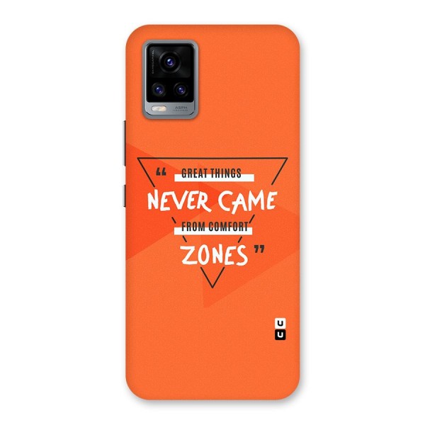 Great Things Comfort Zones Back Case for Vivo V20